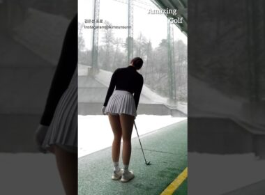 Queen of winter. KLPGA 김은선 프로 아이언 스윙 Instagram@kimeunsunn #김은선프로