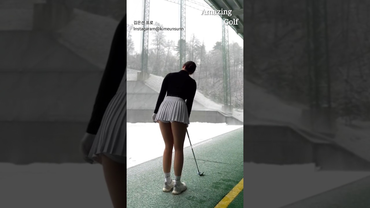 Queen of winter. KLPGA 김은선 프로 아이언 스윙 Instagram@kimeunsunn #김은선프로