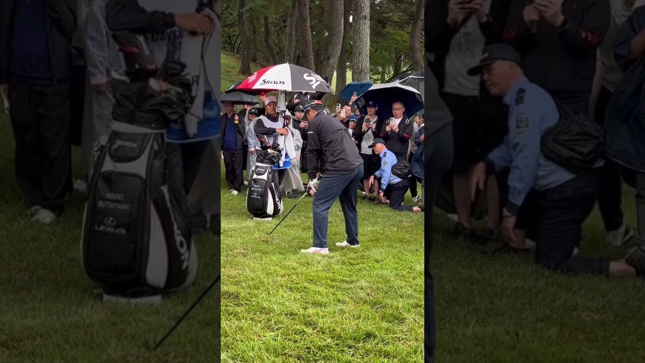 ㊗️100万再生㊗️ ベイカレントクラシック　3日目　松山英樹選手　14番ホール　ラフからのショット#ゴルフ#PGA #松山英樹#shorts