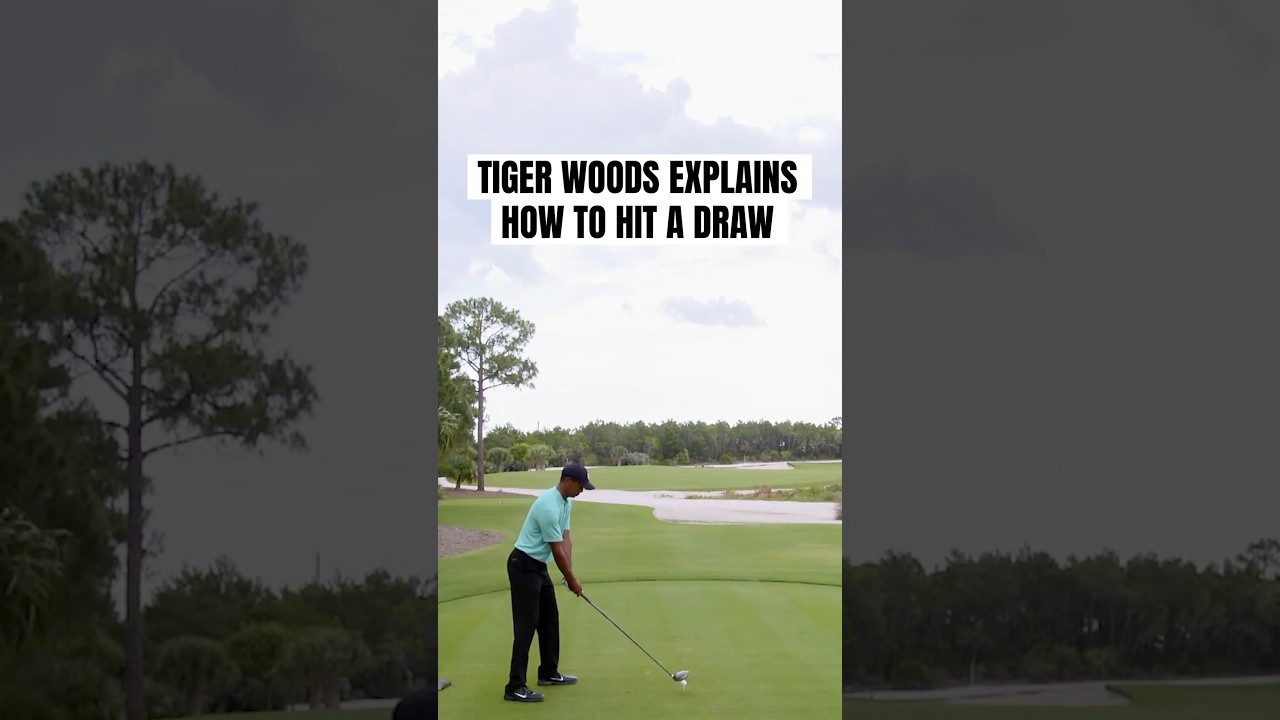 Tiger Woods teaches you how to hit a draw. 👀