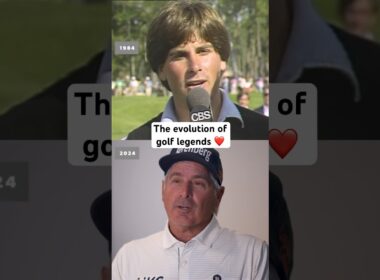 Golf legends, then and now 🥹