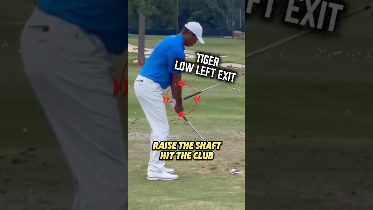 Tiger Woods’ Drill That Fixes Early Extension & Flipping Instantly 👀 #tigerwoods #golfswing #golfer
