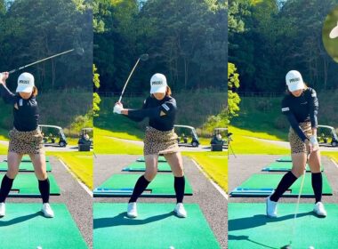 Rikako Morita 森田理香子 プロゴルファー DRIVER SHOT SLOW MOTION !!!