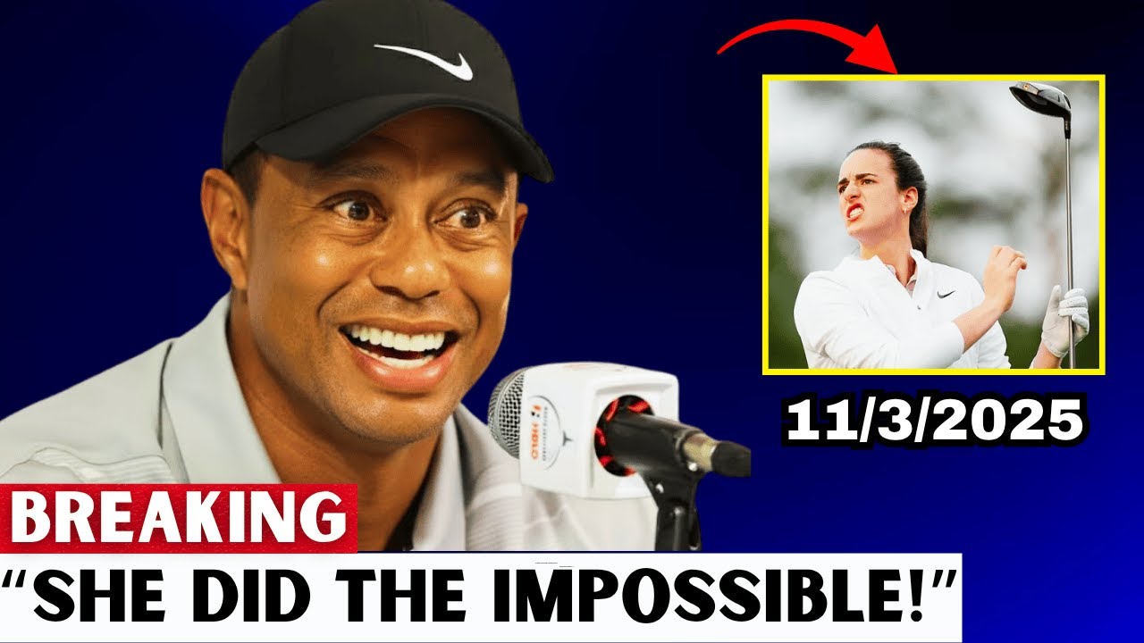 ケイトリン・クラークがゴルフの世界記録を破り、タイガー・ウッズは衝撃を受ける