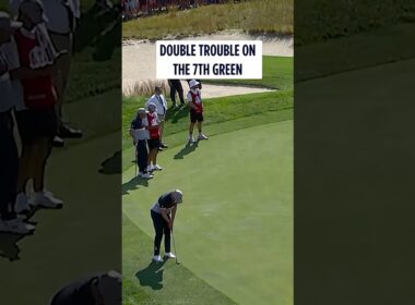 FIERY putts get the crowd going! 💥