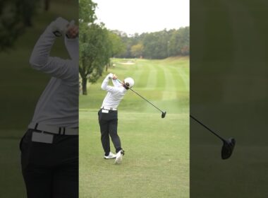 【スイングスロー】佐久間 朱莉　ティーショット