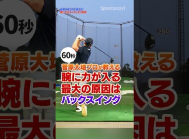 切り返しで力む人はココ注意!!バックスイングの正しい動きでドライバーをもっと飛ばす！#ゴルフ #ゴルフ上達 #菅原大地 #ドライバー打ち方