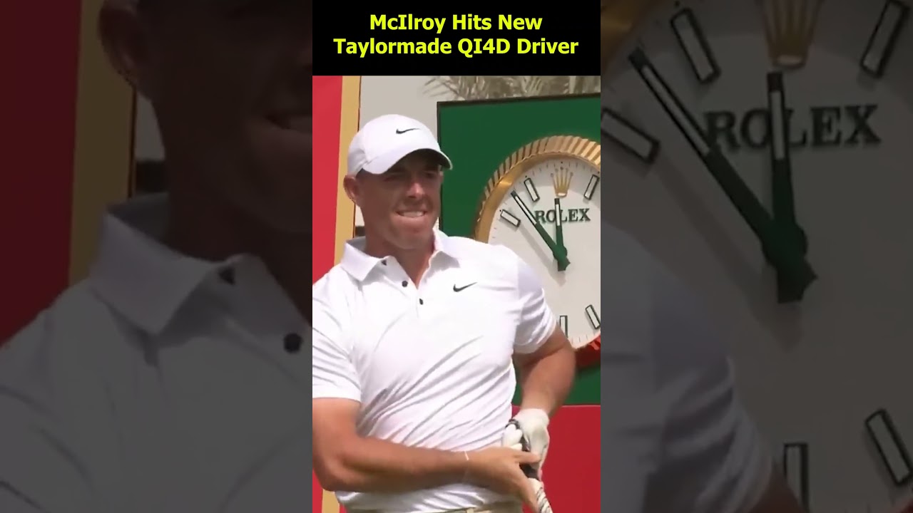 McIlroy SMASHES the new Taylormade QI4D Driver over 300 yards in Abu Dhabi #taylormadeqi4d