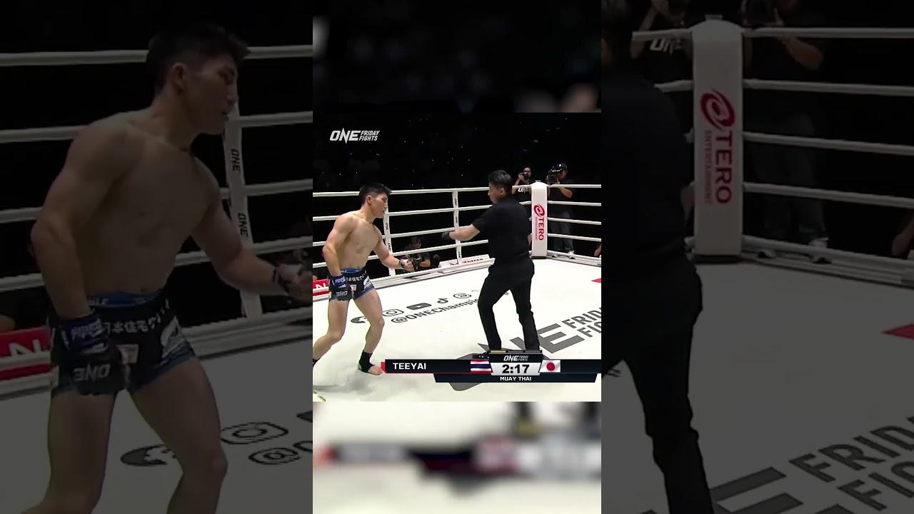 ティーヤイ🇹🇭が初回ラウンド48秒に佐藤執斗🇯🇵に右フックを叩き込みKO👊💥