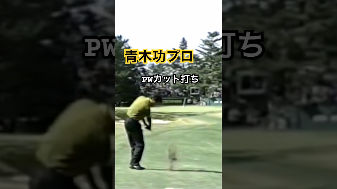 青木功プロ PWカット打ち 1991年日本オープン下関GC #ゴルフ #golf #ゴルフスイング #青木功