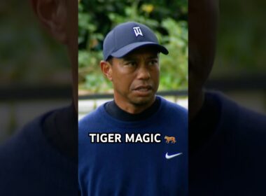 Not once … but twice from Tiger Woods 👀