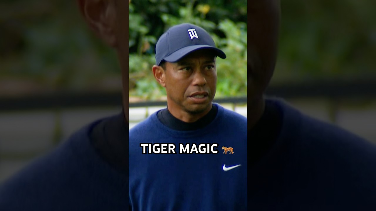 Not once … but twice from Tiger Woods 👀