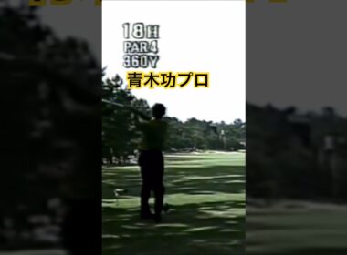 青木功プロ パーシモンドライバーショット 1991年日本オープン下関GC #ゴルフ #golf #ゴルフスイング #golfswing #青木功