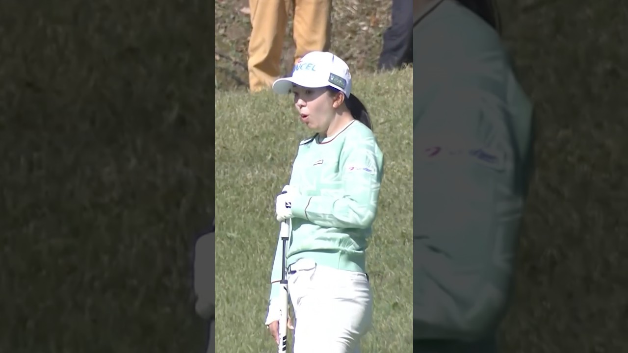 【WOW😲】堀 琴音 自身もびっくりのカップイン| 第41回伊藤園レディスゴルフトーナメント - Round1