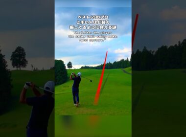 上手い人ほど軽く振ってるように見える謎！ベスト65のプロ