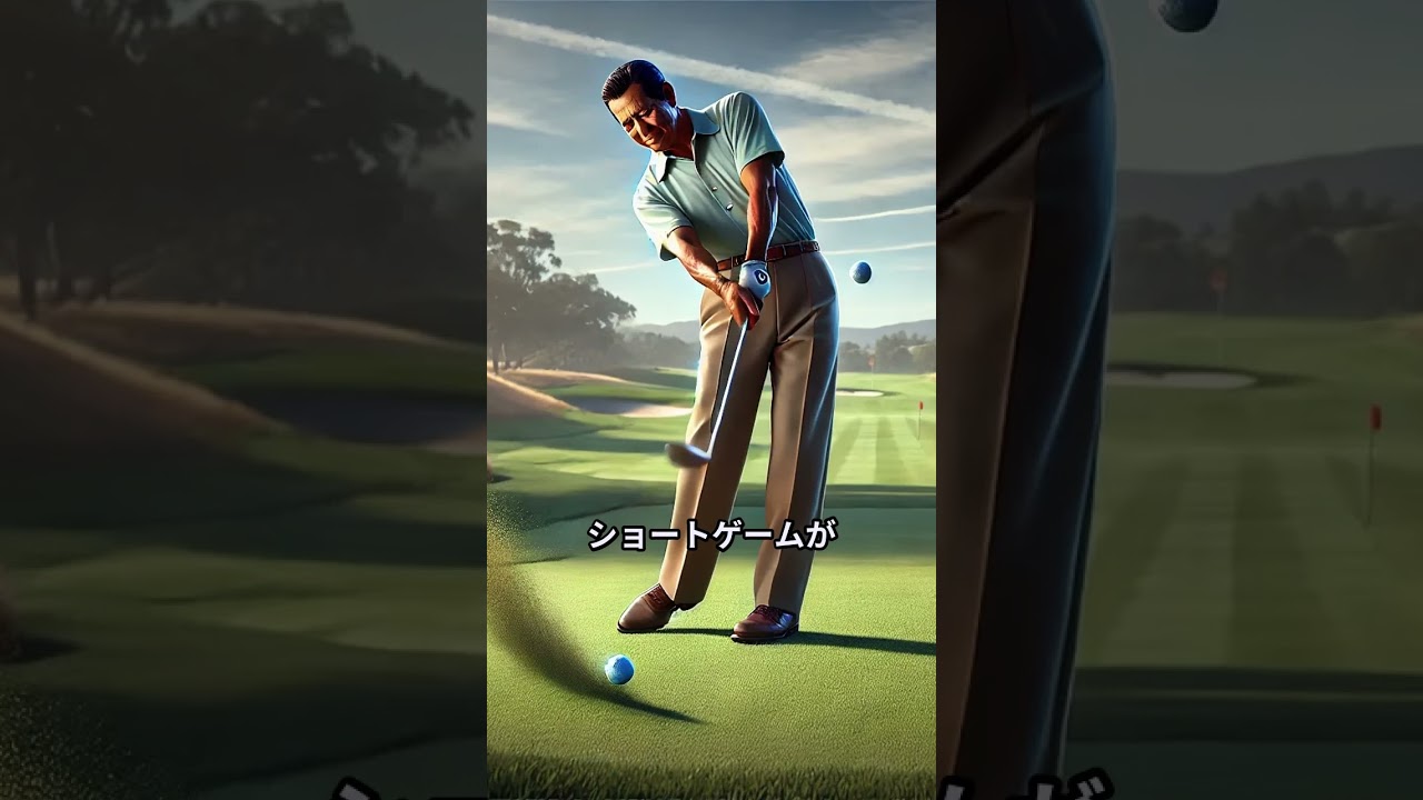 アプローチの軌道　#ゴルフクラブ  #ゴルファー #デシャンボー＃golf # ゴルフ #プロゴルファー #ゴルフクラブ  #マスターズ #メジャー #チップショット #アプローチ #転がしアプローチ