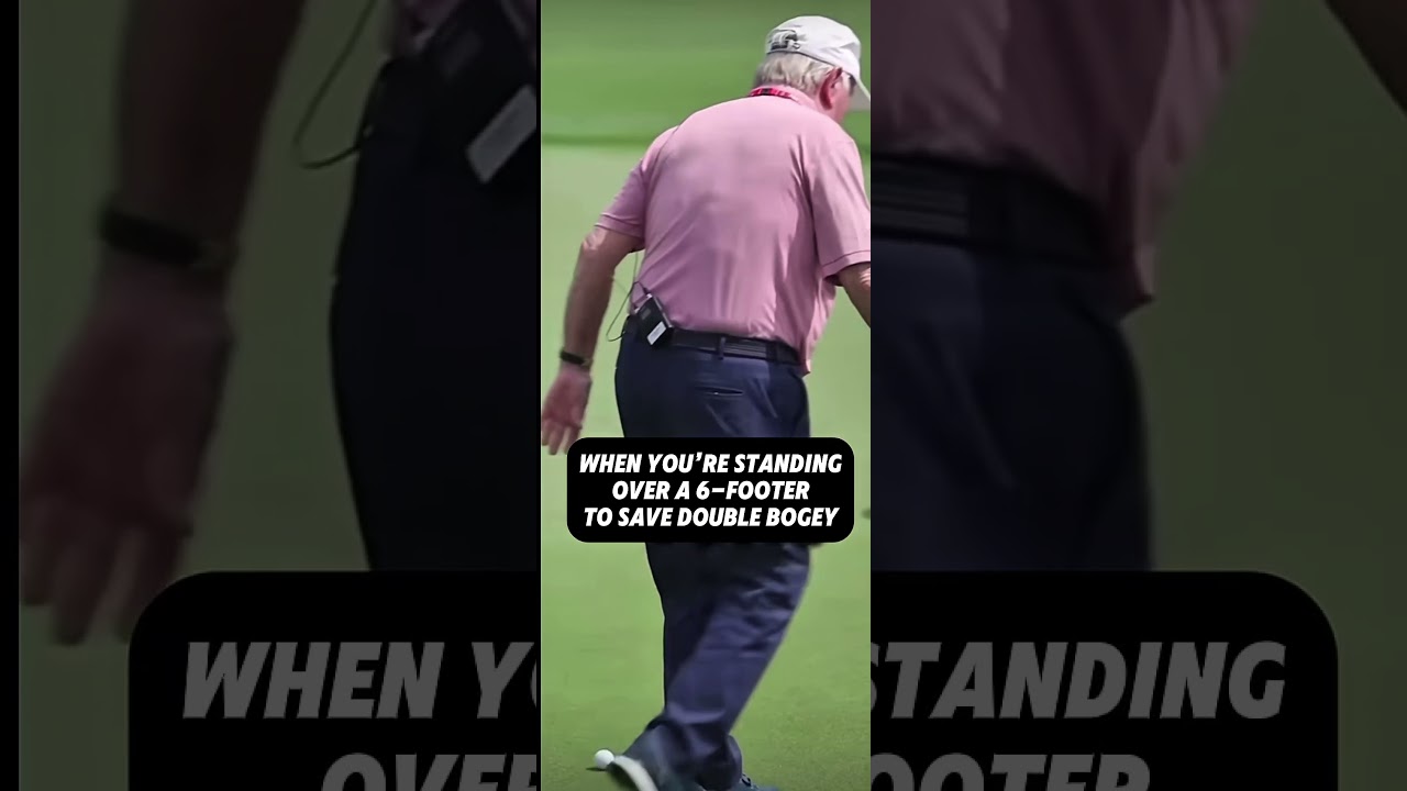 ジャック・ニクラウスでさえ自分のパットがどうなるか分からないとき😂