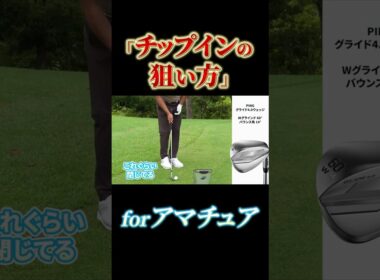 「チップインの狙い方」forアマチュア #shots #プロコーチ伊澤秀憲 #アプローチ #チップイン