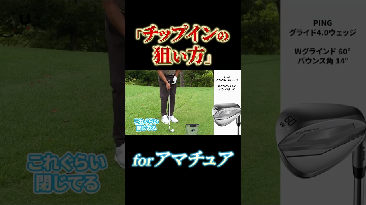 「チップインの狙い方」forアマチュア #shots #プロコーチ伊澤秀憲 #アプローチ #チップイン