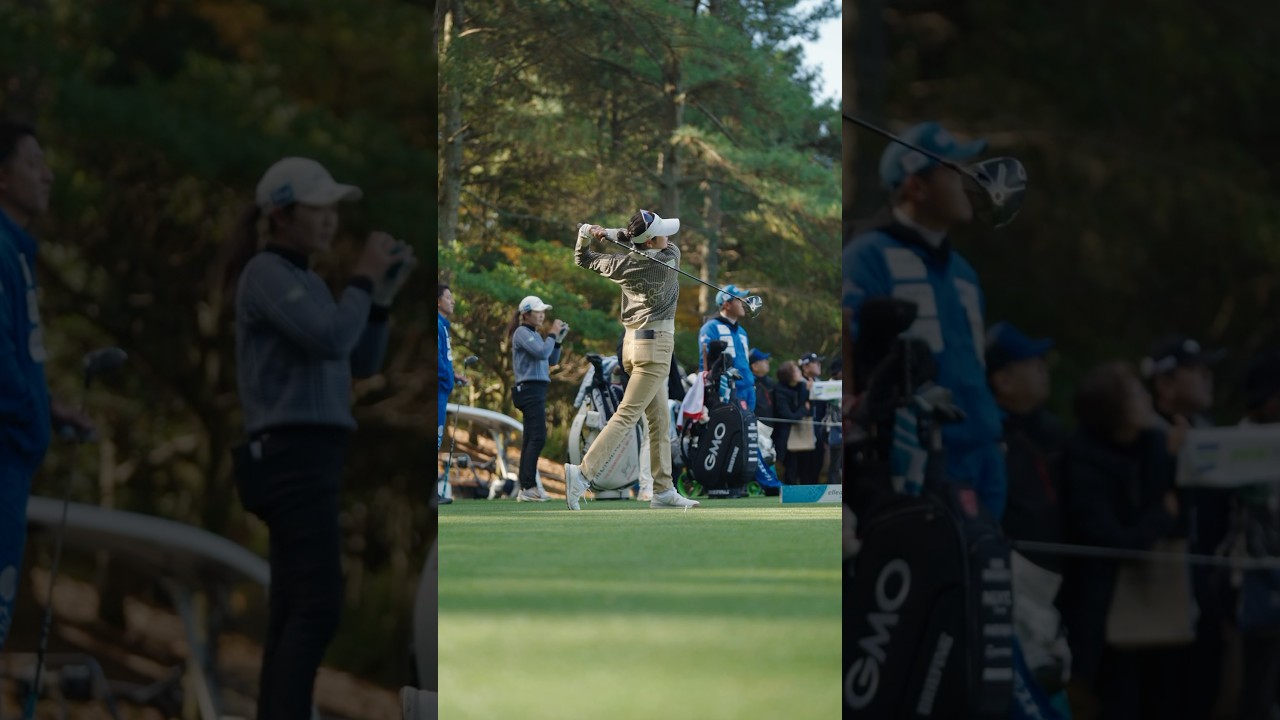 【原 英莉花ティーショットスロー】来季はいざUSLPGAツアーの舞台へ🎫| 第44回大王製紙エリエールレディスオープン - Round1