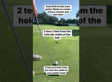 Jordan Spieth’s Double Gate Drill! #golfdrills #shorts