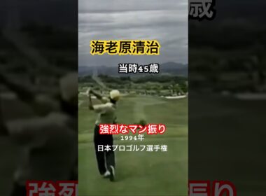 海老原清治プロ マン振りドライバーショット 1994年日本プロゴルフ選手権 #golf #ゴルフ #golfswing #ゴルフスイング #海老原清治