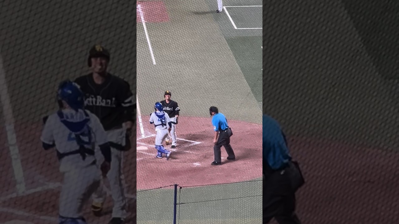 近藤フルスイング🔥歯を出して悔しがる😂交流戦🌈ナゴヤドーム2024.6.4 ソフトバンク戦　2-3負け🥲髙橋宏斗試合作るも、同点で9回ライデル打たれる😨 内野S100番台上段より #ビシエド