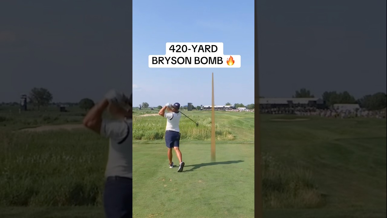 Bryson doing Bryson things 😱 #golf #LIVGolf