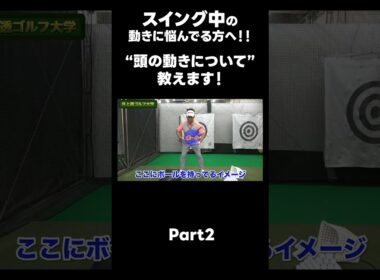 【スイング中 頭って動くの？】#ゴルフレッスン #ゴルフ #スイングトップ #golf #井上透 #pgaティーチングプロ #ドラコンプロ #プロテスト
