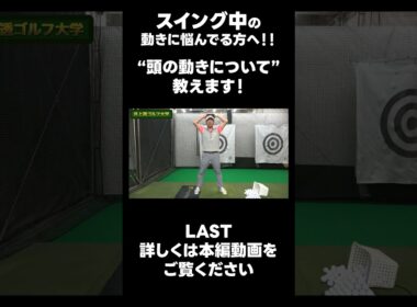 【スイング中 頭って動くの？】#ゴルフレッスン #ゴルフ #スイングトップ #golf #井上透 #pgaティーチングプロ #ドラコンプロ #プロテスト