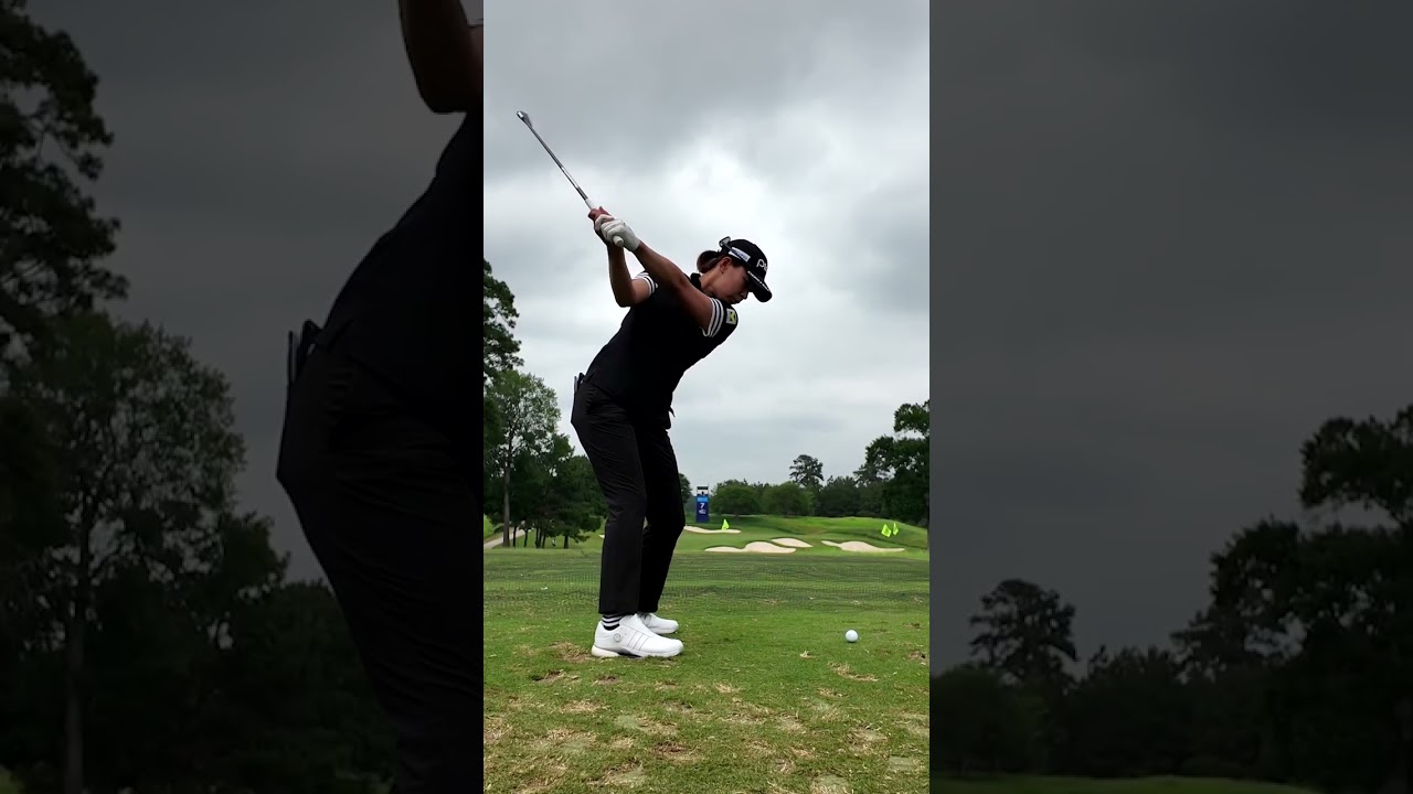 Power Hitter Hinako Shibuno Awesome Swing Motion & Slow Motion, パワーヒッター渋野日向子の素晴らしいスイングモーションと 2024