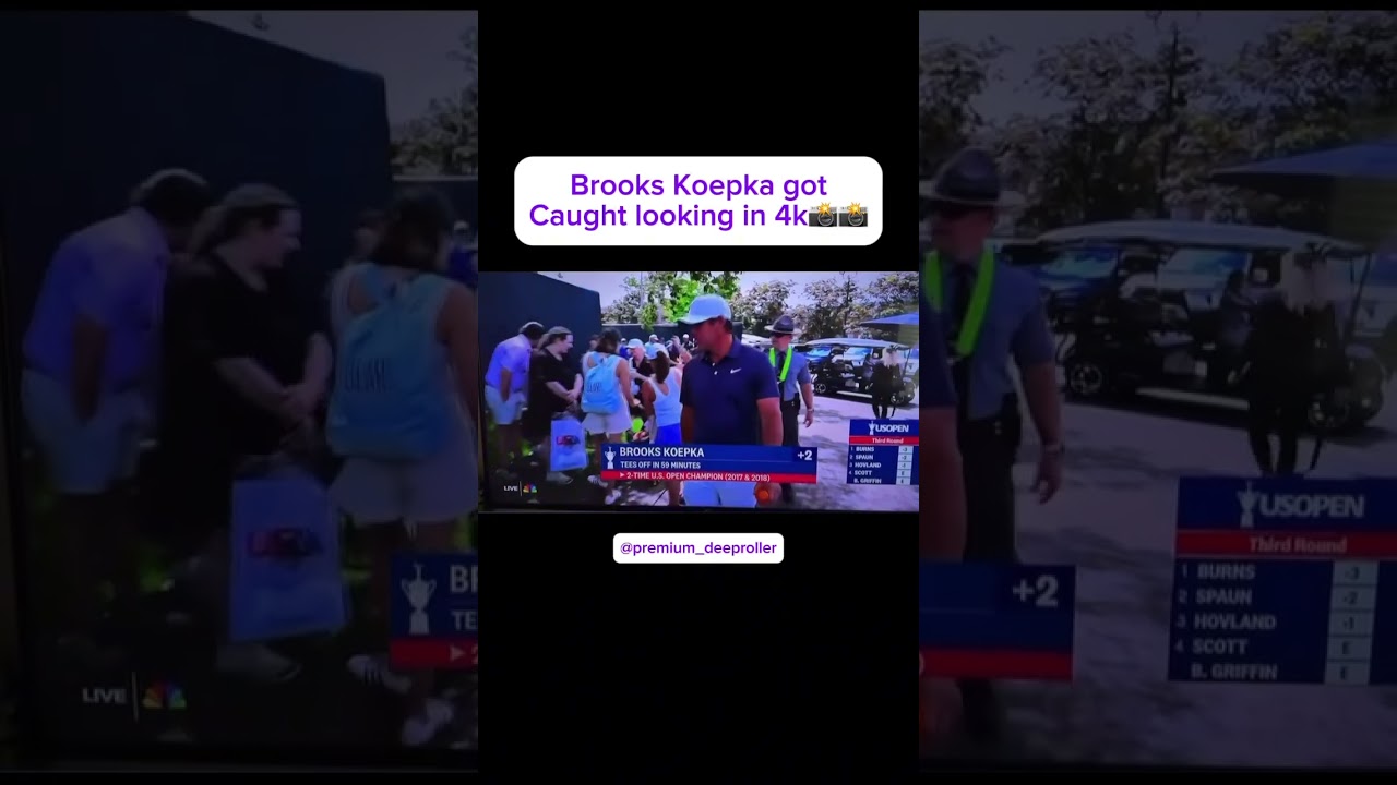 Brooks Koepka got Caught looking in 4k📸📸 #golf #caught #4k #brookskoepka #women #look #woman