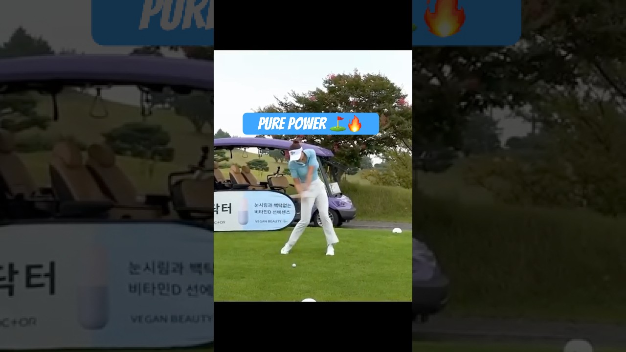 KLPGA Golfer Yoo HyunJoo – Perfect Driver Swing 🏌️‍♀️