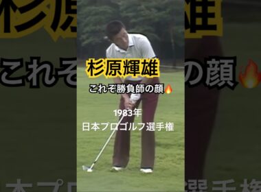 杉原輝雄プロ アプローチ 1983年日本プロゴルフ選手権 #ゴルフ #golf #杉原輝雄