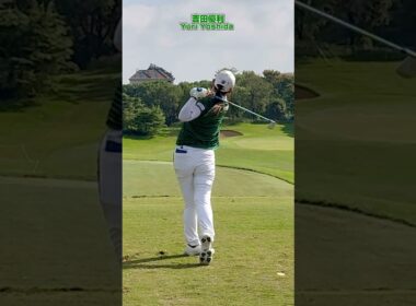 最後まで振り抜く❣️【吉田優利】アイアンショット