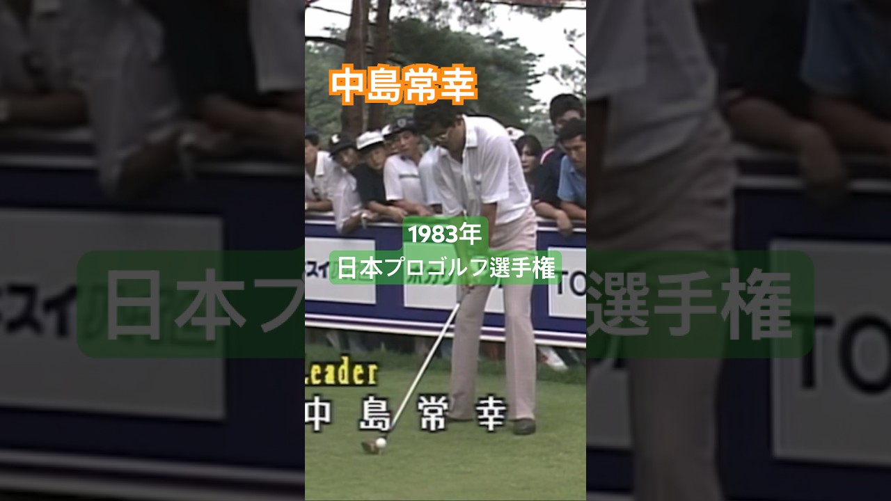 中嶋常幸プロ 当時29歳 ドライバーショット #golf #ゴルフ #golfswing #ゴルフスイング #中嶋常幸