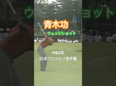青木功プロ ウェッジショット 1983年日本プロゴルフ選手権 #golf #ゴルフ #golfswing #ゴルフスイング #青木功