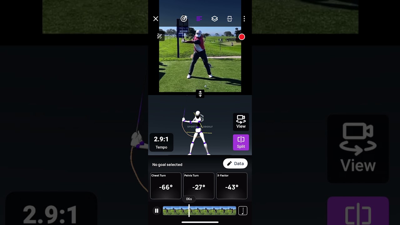 松山 英樹選手の正面からのドライバーショット
