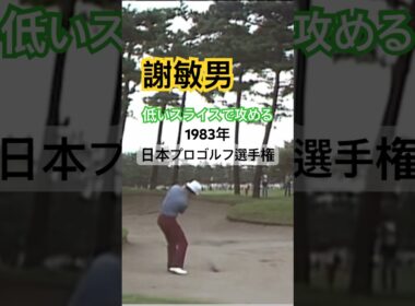 謝敏男プロ 低いスライスで攻める！1983年日本プロゴルフ選手権 #golf #ゴルフ #golfswing #ゴルフスイング #謝敏男