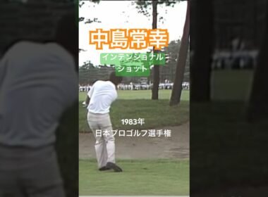 中嶋常幸プロ インテンショナルショット 1983年日本プロゴルフ選手権 #golf #ゴルフ #golfswing #ゴルフスイング #中嶋常幸