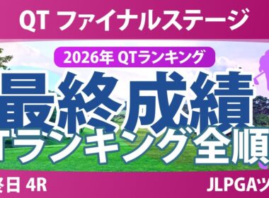 クォリファイングトーナメント ファイナルステージ 最終日 4R 最終成績 QTランキング確定 全順位