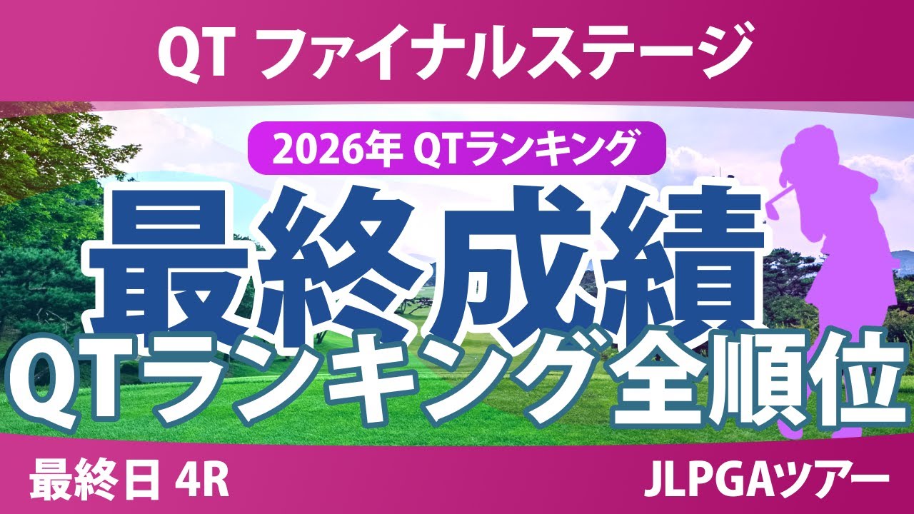 クォリファイングトーナメント ファイナルステージ 最終日 4R 最終成績 QTランキング確定 全順位