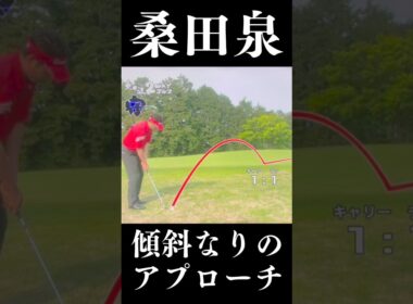 桑田泉　守りのゴルフ　傾斜なりのアプローチ　１対１のアプローチ#桑田泉#クォーター理論#アプローチ