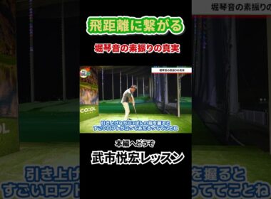 堀琴音プロの素振りの真実