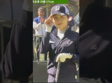 【大里桃子】Vポイント×SMBCレディス　ドライバーショット