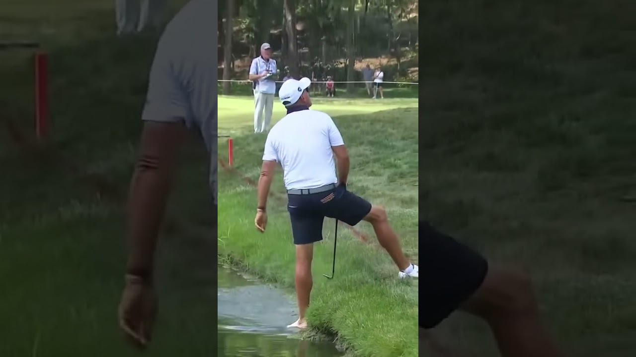 Phil Mickelson Hits From Water 💦