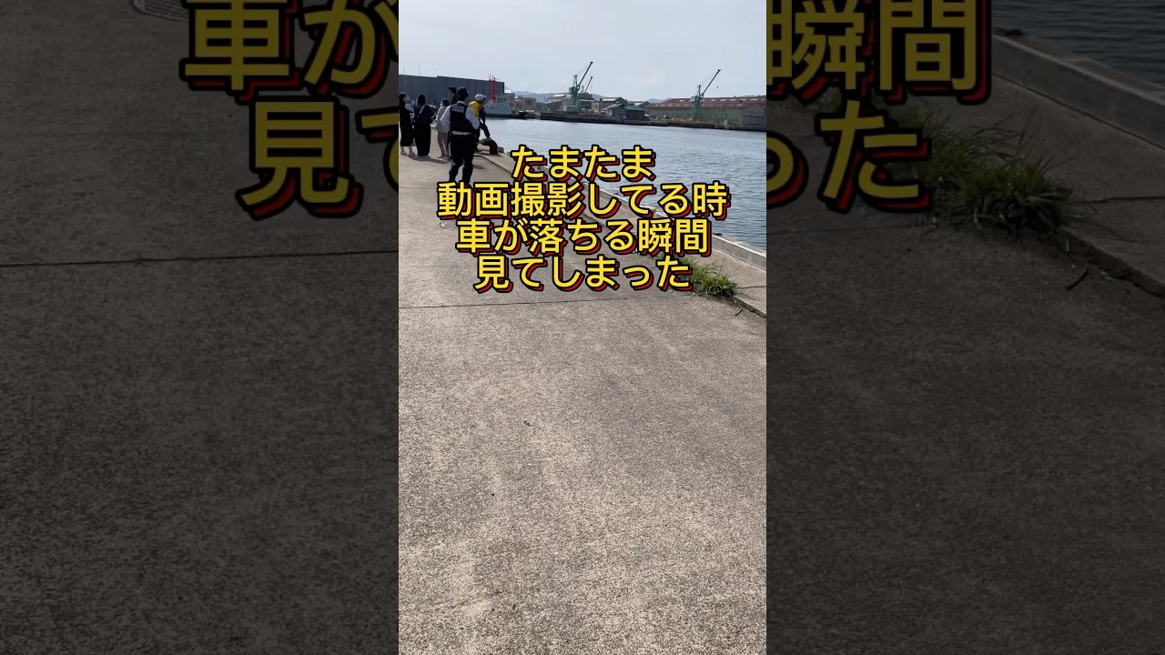 釣りしてたら😳落ちる瞬間見てしまった😭 助かって欲しいって願ったけど😭#short   #衝撃の瞬間  #函館