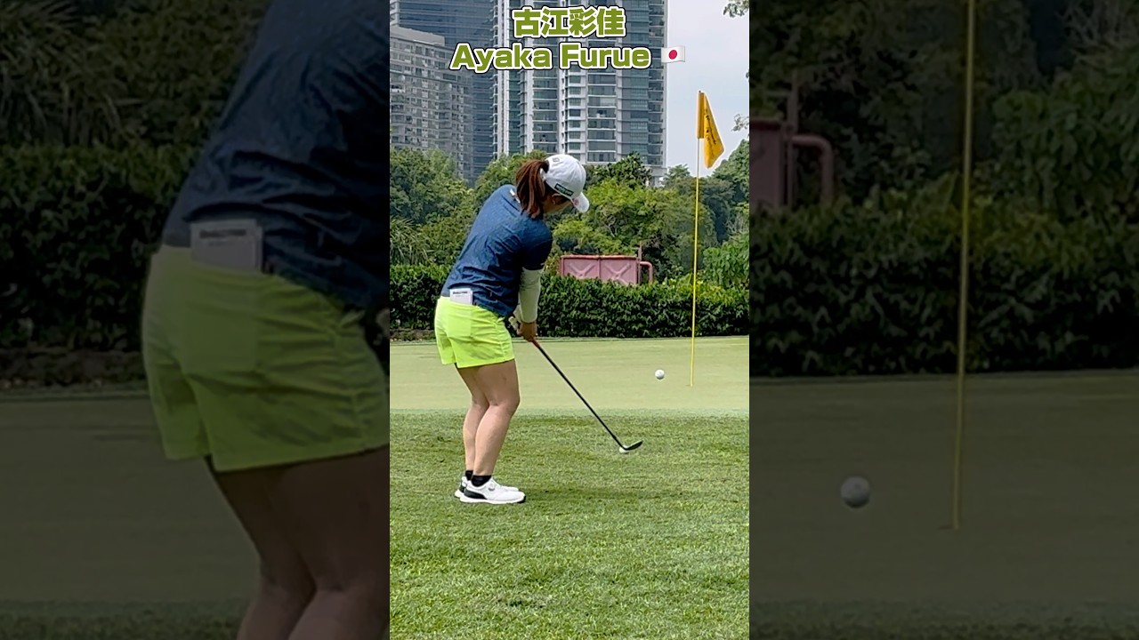 “ウェッジ”でバーディを狙う❣️【古江彩佳🇯🇵】