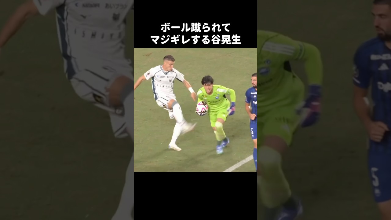 ボール蹴られてキレる谷晃生 #shorts #町田ゼルビア #jリーグ #サッカー