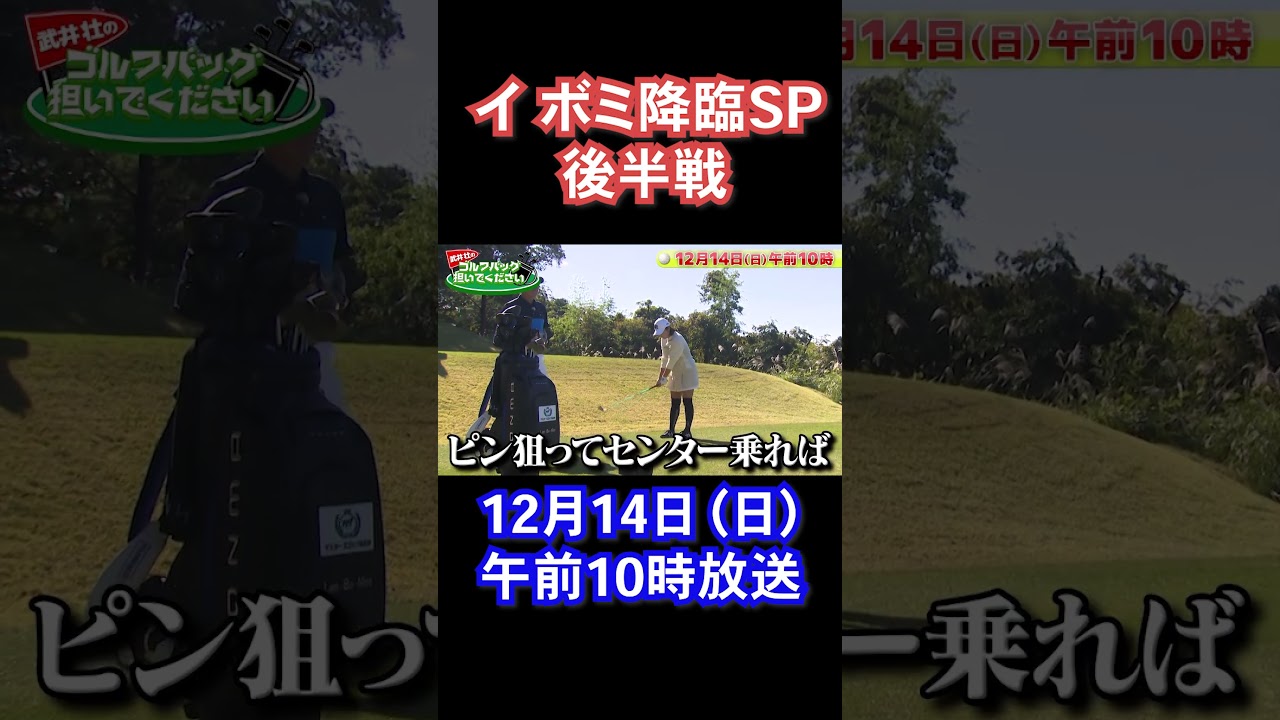 【イ ボミがキターーー！】武井壮のゴルフバッグ担いでください【後半戦】#golf #ゴルフ#テレビ大阪 #テレビ東京#shorts  #イボミ